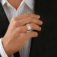 Men's Ring with 1.03 Carat TW of Diamonds in 10kt Yellow Gold