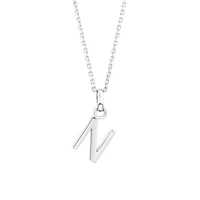 "Z" Initial Pendant in Sterling Silver
