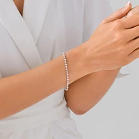 2.79 Carat TW Diamond Tennis Bracelet in 14kt White Gold