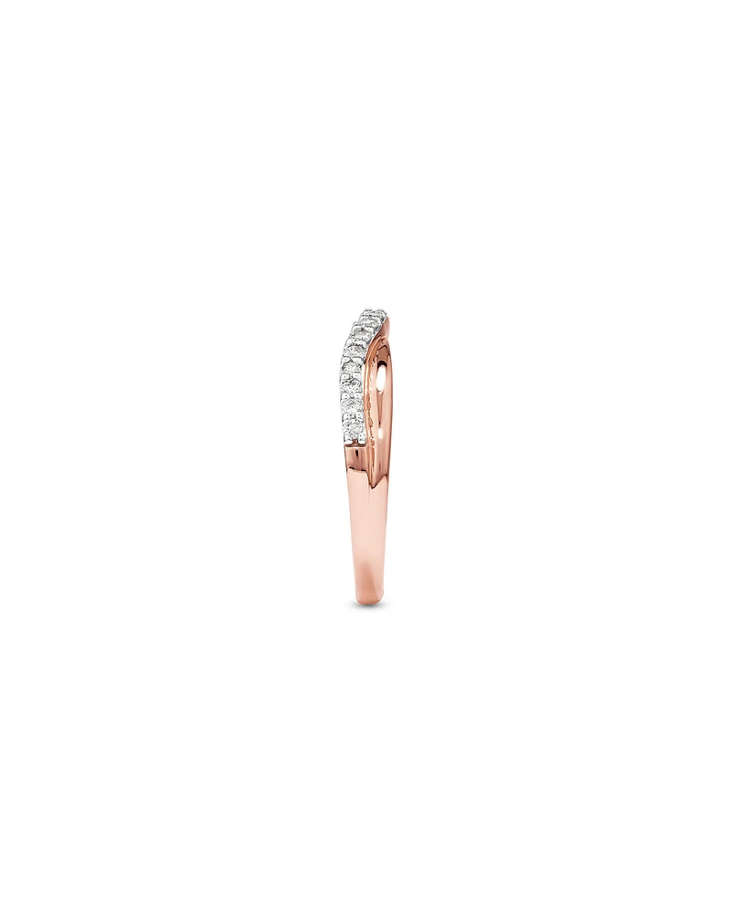 Wedding Ring with 0.25 Carat TW of Diamonds in 14kt Rose Gold