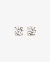 Carat TW Diamond Solitaire Stud Earrings in 18kt Gold