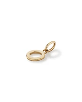 Letter Q Initial Pendant in 10kt Yellow Gold