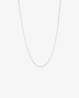 50cm (20") 3mm-3.5mm Width Belcher Chain in Sterling Silver