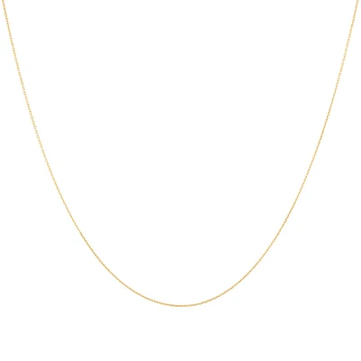 45cm (18") 0.8mm Cable Chain in 10kt Yellow Gold