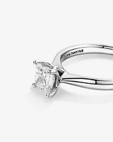 Certified Solitaire Engagement Ring with 1 Carat TW Diamond in 18kt White Gold