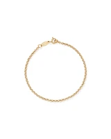 17cm (7") 2mm-2.5mm Width Hollow Belcher Bracelet in 10kt Yellow Gold