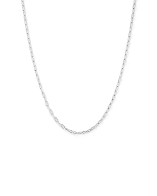 50cm (20") 4.7mm Width Round Paperclip Chain Necklace in Sterling Silver