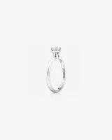 Evermore Certified Solitaire Engagement Ring with a Carat TW Diamond in 14kt White Gold