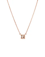 Necklace with Morganite in 10kt Rose Gold