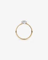 0.10 Carat TW Round Cluster Diamond Promise Ring in 10kt Yellow and White Gold