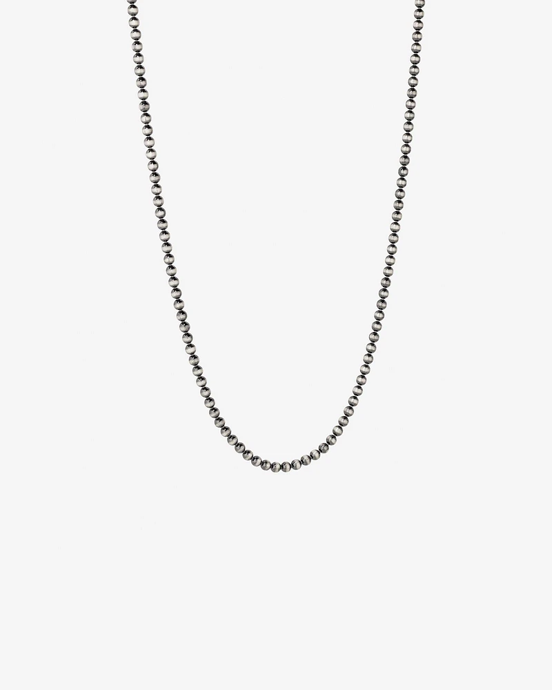 Ball Chain Necklace in Oxidised Sterling Silver