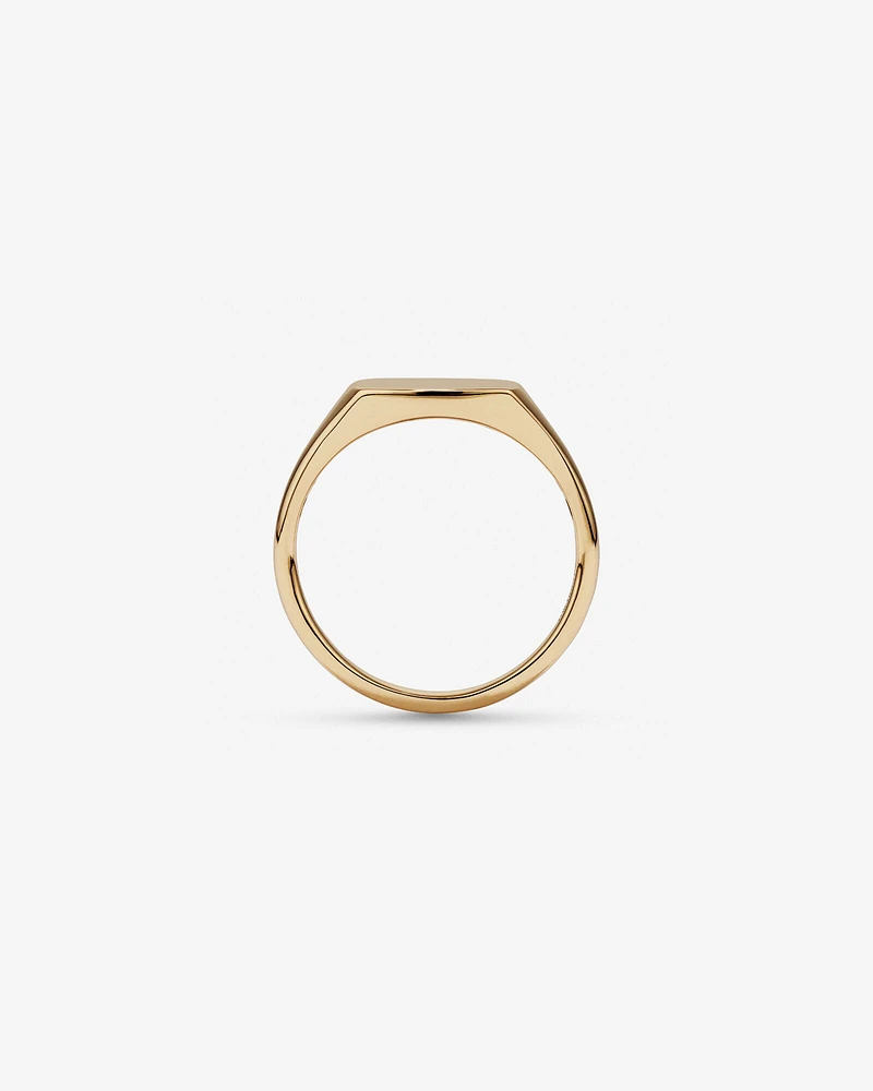 Square Signet Ring in 10kt Yellow Gold