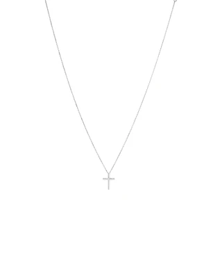 Diamond Accent Cross Pendant in Sterling silver