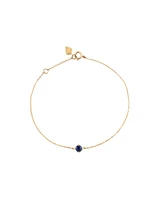 Bracelet with Sapphire in 10kt Yellow Gold