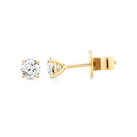 Carat TW Diamond Solitaire Stud Earrings in 18kt Gold