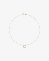 0.38 Carat TW Diamond Graduated Circle Necklace in 10kt Yellow Gold