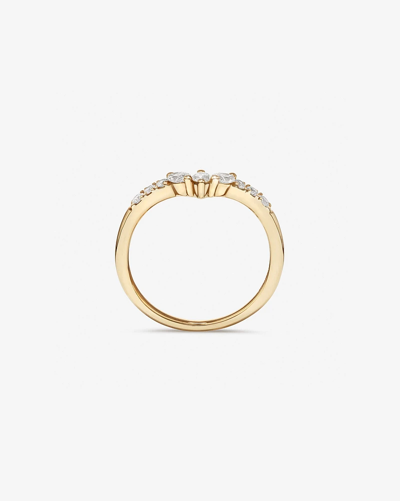 Wedding Ring with .38TW of Diamonds in 14k Yellow Gold