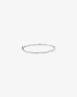 60mm Hollow Twist Bangle In 10kt Yellow Gold