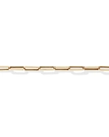 19cm (7.5) 4.3mm Hollow Paperclip Bracelet In 10kt Yellow Gold