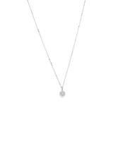 0.30 Carat TW Cushion Shaped Diamond Cluster Pendant Necklace in 10kt Yellow Gold