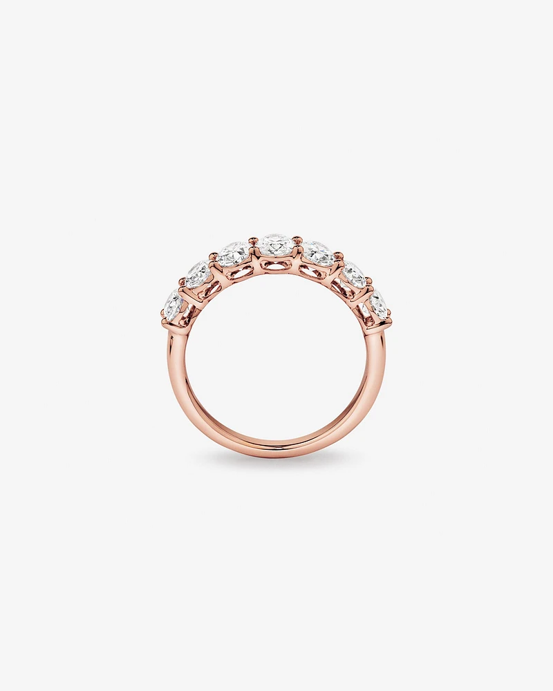 2.00 Carat TW Oval Laboratory-Grown Diamond Wedding Ring in 14kt White Gold