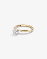 0.70 Carat Laboratory-Grown Diamond Ring in 14kt Yellow & White Gold