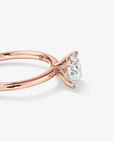 Carat TW Round Brilliant Laboratory-Grown Diamond Solitaire Engagement Ring in 14kt Gold