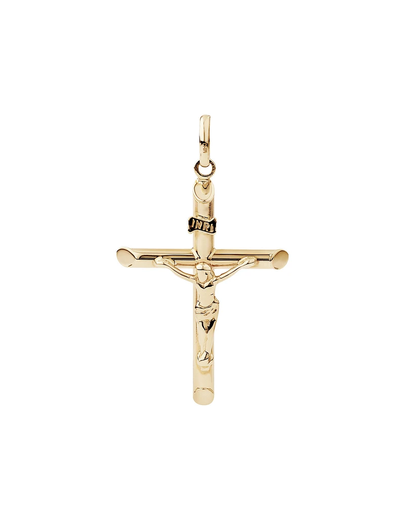 Pendentif crucifix en or jaune 10 K