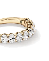 1.17 Carat TW Oval Laboratory-Grown Diamond Wedding Ring in 14kt White Gold