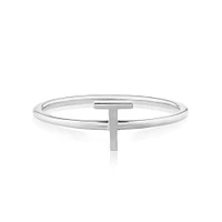 C Initial Ring in Sterling Silver