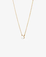 Necklace with Cultured Freshwater Pearl in 10kt Yellow Gold