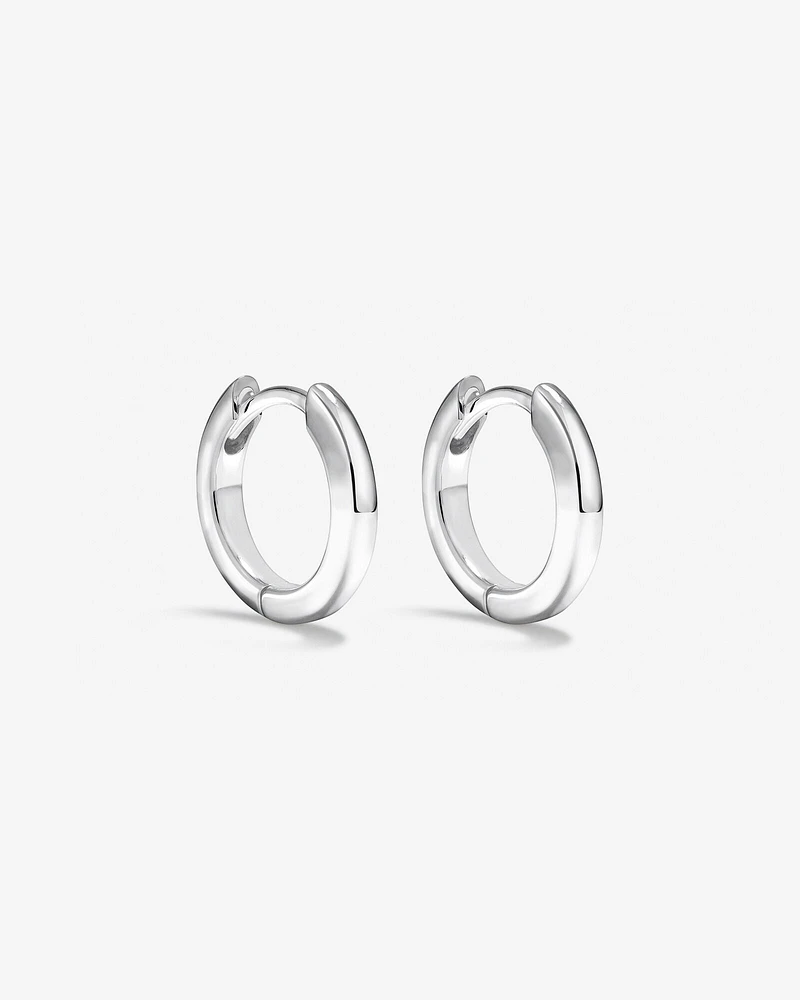 14mm Huggie Earring in Sterling Silver