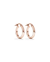 10mm Hoop Earrings in 10kt Rose Gold