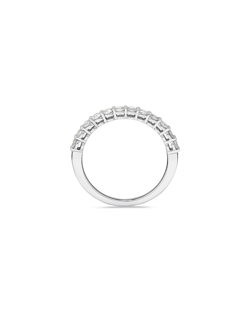 Carat TW Claw Set Laboratory-Grown Diamond Wedding Ring in 14kt White Gold