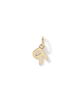 Letter Q Initial Pendant in 10kt Yellow Gold