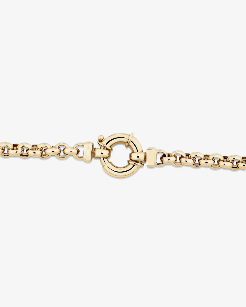 45cm (18") 5mm-5.5mm Width Hollow Belcher Chain in 10kt Yellow Gold