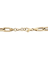 21cm (8.5") Hollow Oval Paperclip Bracelet in 10kt Yellow Gold