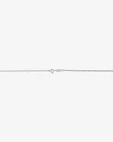 45cm (18") 1mm-1.5mm Width Diamond Cut Belcher Chain in 18kt White Gold