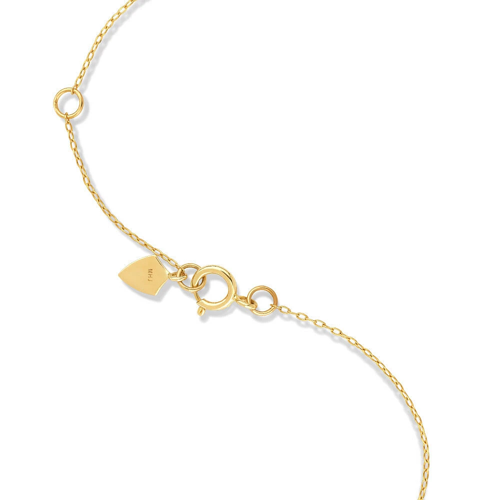 Cultured Freshwater Pearl Necklace in 10kt Yellow Gold