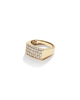 Men's Ring with 1.03 Carat TW of Diamonds in 10kt Yellow Gold