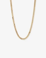 55cm (22") 9mm Width Semi Solid Diamond Cut Curb Chain in 10kt Yellow Gold