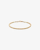 19cm (7.5") 2.5mm-3mm Width Bead Bracelet in 10kt Yellow Gold