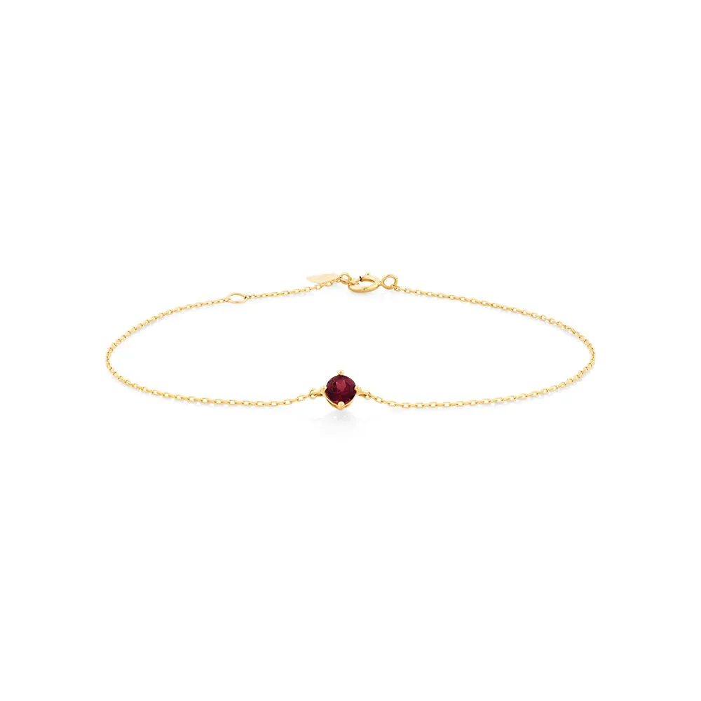 19cm (7.5) 2.5mm-3mm Width Bead Bracelet in 10kt Yellow Gold