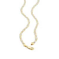 45cm (18") Fancy Chain in 10kt Yellow & White Gold