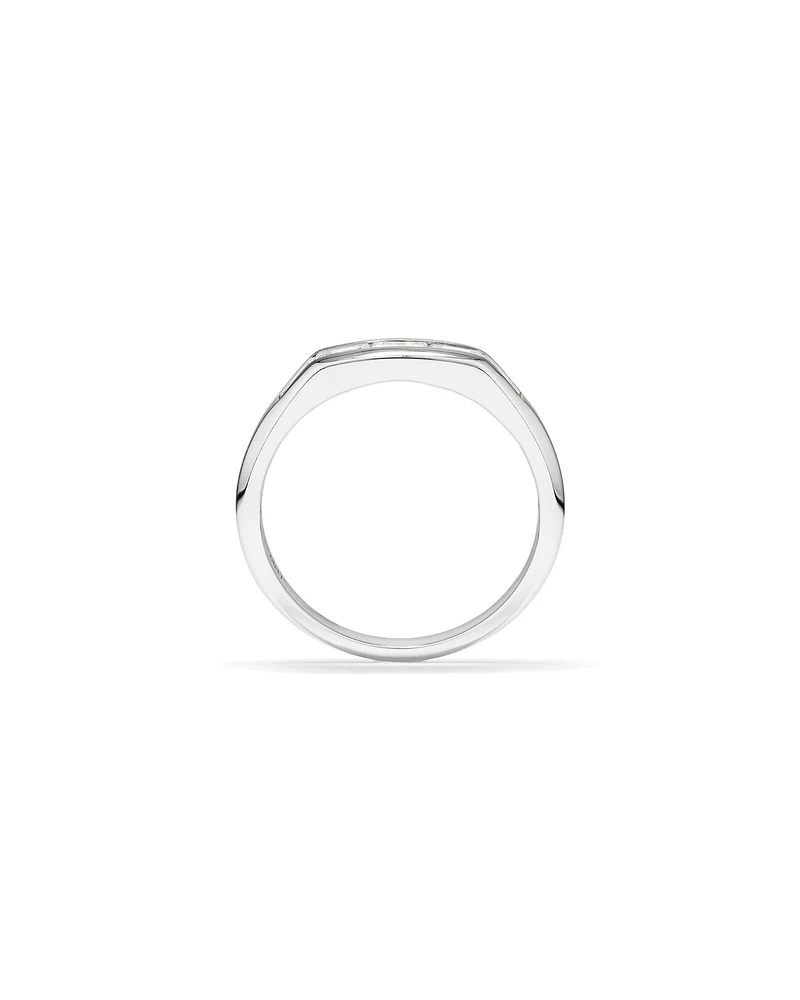 0.54 Carat TW Laboratory-Grown Baguette Diamond Ring in 10kt White Gold