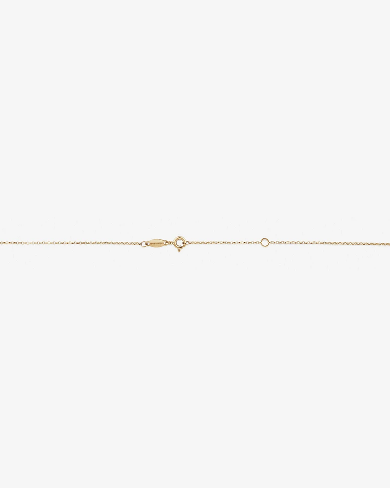 45cm (18") 1mm Width Diamond Cut Belcher Chain in 18kt Yellow Gold