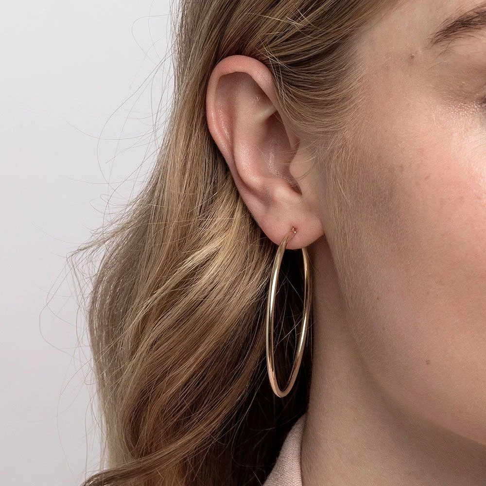 45mm Hoop Earrings in 10kt Yellow Gold