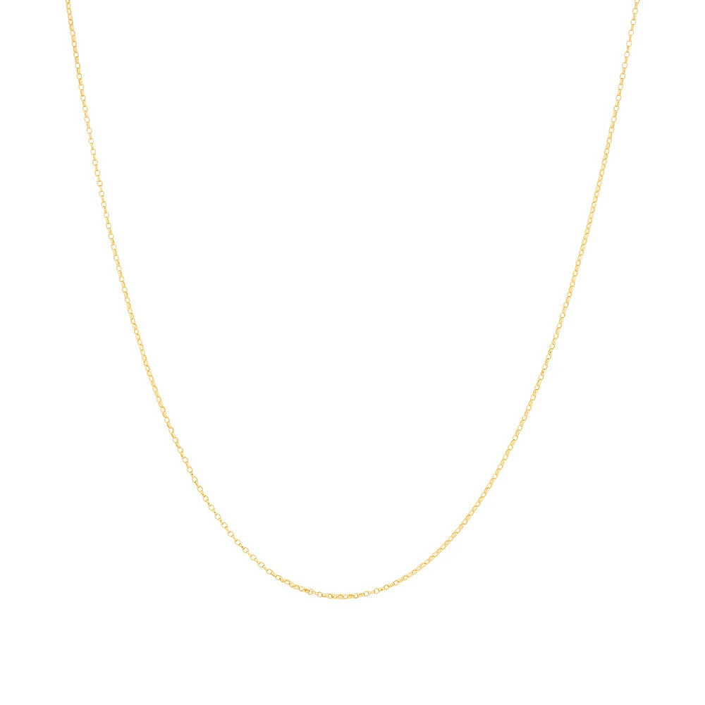 60cm (24") Solid Belcher Chain in 10kt Yellow Gold