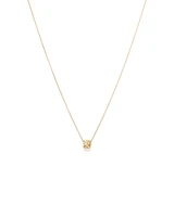 Diamond-Cut Rondell Pendant in 10kt Yellow Gold