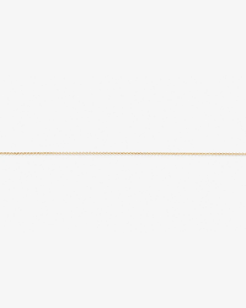 26cm (10.2") 1.7mm Width Belcher Chain Anklet in 10kt Yellow Gold